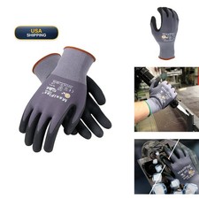 MaxiFlex 34-874 Ultimate Foam Nitrile Palm Coated Gloves, Gray, Medium pack