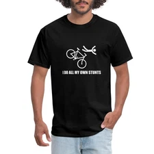I Do All My Own Stunts Bicycle Parody Men's T-Shirt
