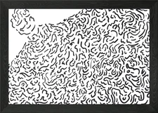 Sleeping without covers Framed Wall Art Poster Canvas Print Picture