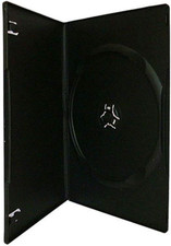 7Mm Slim Black Single CD/DVD Case, 50 Pieces Pack.