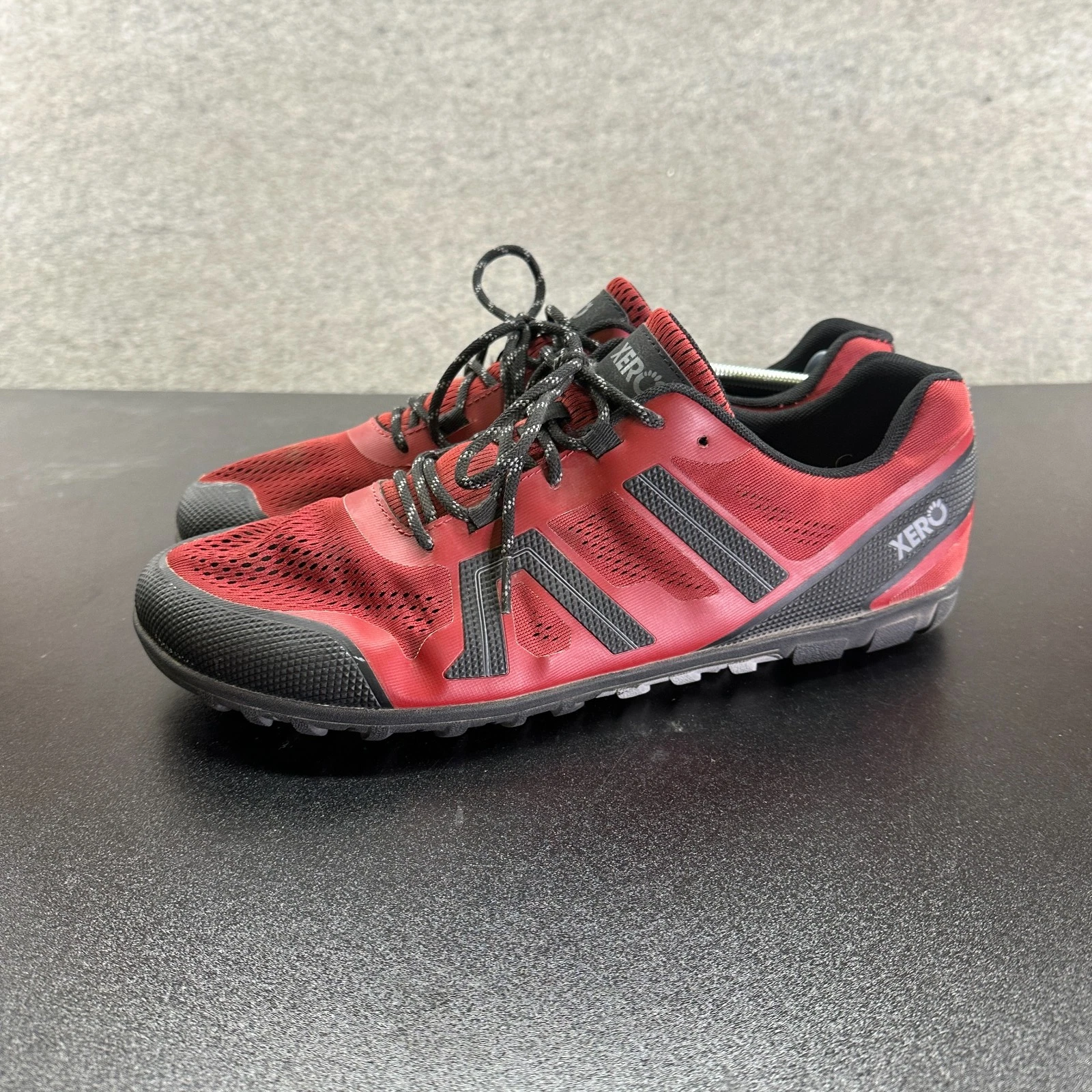 Xero Mesa Trail II Shoes Men’s 14 Red Black Cushioned Running Hiking Outdoor