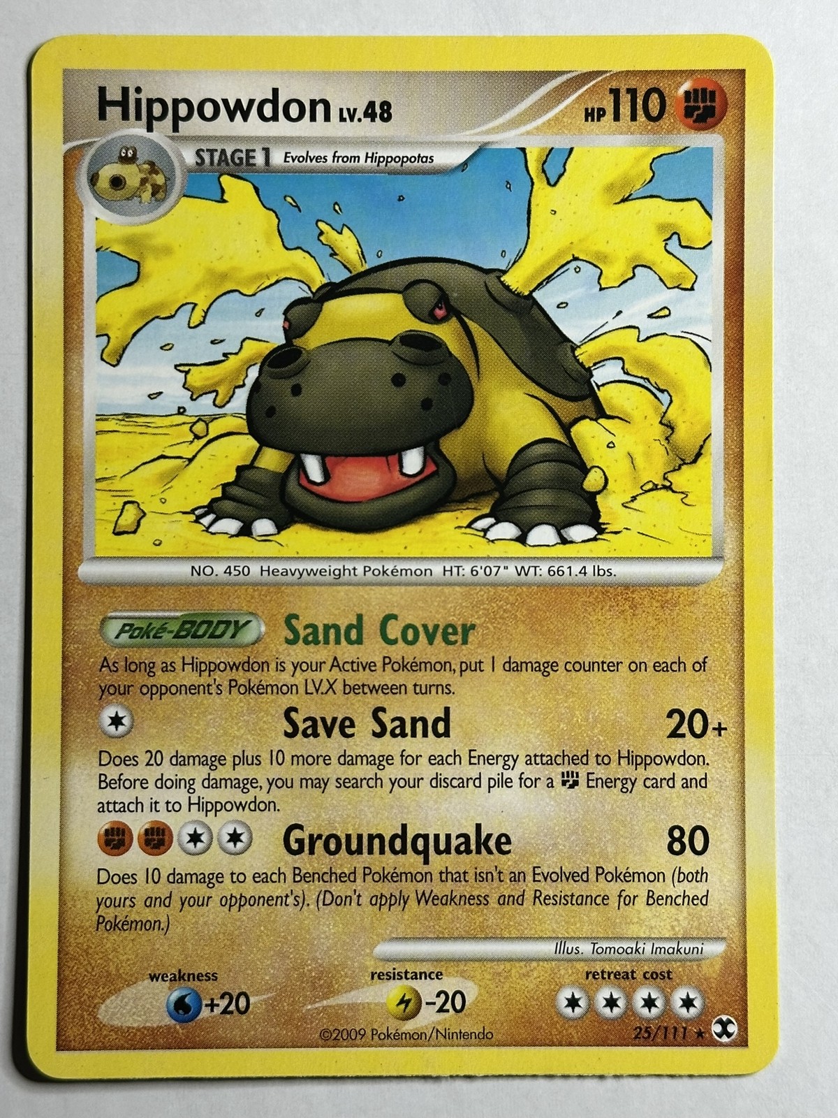 Hippowdon Rising Rivals 25/111 MP-LP Pokémon Card