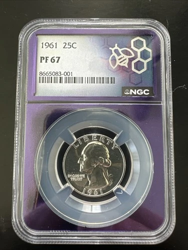 1961 25C.  PF 67 NGC