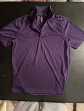 Cutter & Buck Men's Golf Polo Size M Purple Short Sleeve