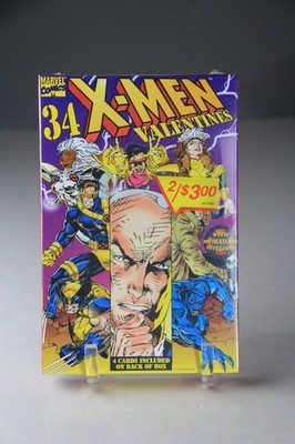 Vintage 1996 X-Men Valentine's Day Cards Box of 34 New Marvel Comic's Sealed New