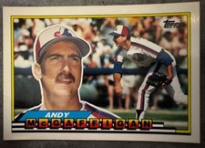 ANDY McGAFFIGAN 1989 TOPPS BIG, #315, MONTREAL EXPOS