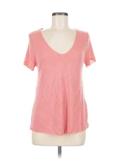 Wasabi + mint Women Pink Short Sleeve T-Shirt M