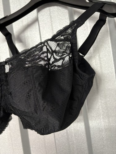 Marks & Spencer ungepolsterter Vollschalen-BH ohne Bügel Spitze UK 36 G schwarz - Bild 4 von 9