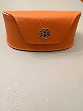 Tory Burch Eyeglass Case Gold Logo Clasp Case Only Pre-Owned.