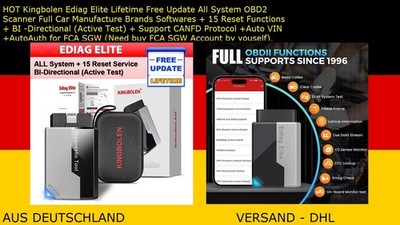 2026  Kingbolen Ediag Elite OBD2 Scanner Full Car Manufacture Brands Softwares