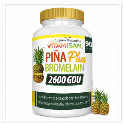 Ultra Strength Bromelain Pineapple Enzyme Bottle 2600g  90 Capsules Pills NoGMO