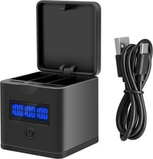 Battery Charger Compatible for Gopro Enduro Battery, Hero 12, Hero 11, Hero 10,