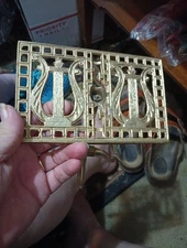 Vintage Brass Metal Tabletop Music Stand or Photo Display Easel 7"H Recipe cards