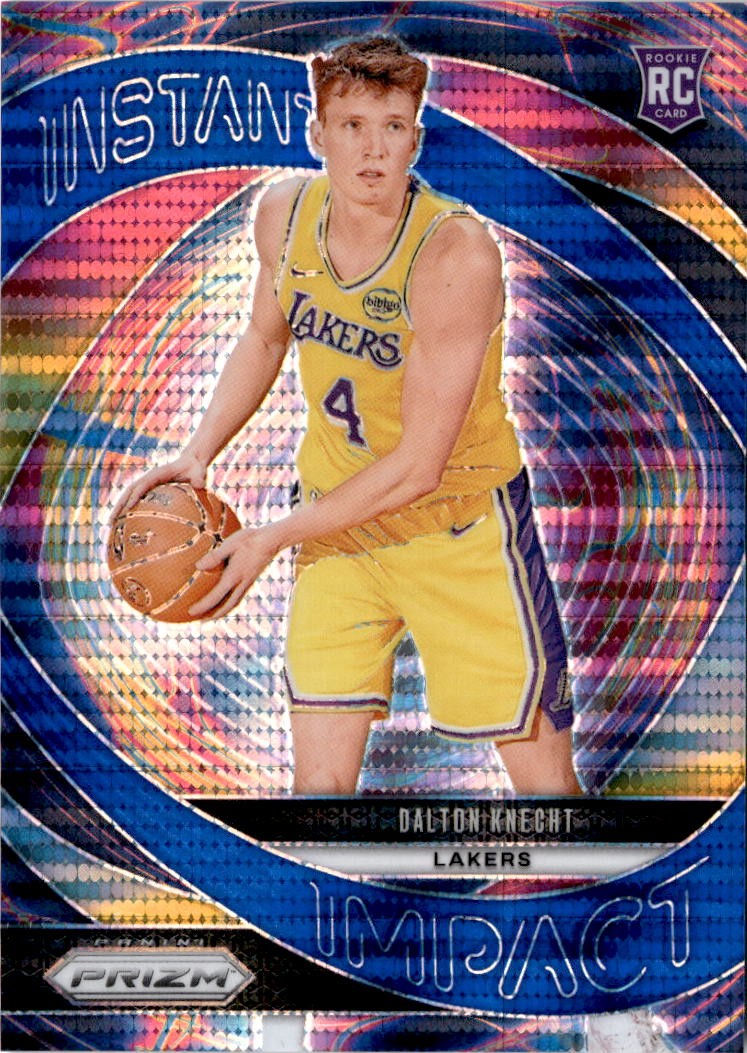 2024-25 Panini Prizm #5 Dalton Knecht Instant Impact /99 Blue Pulsar