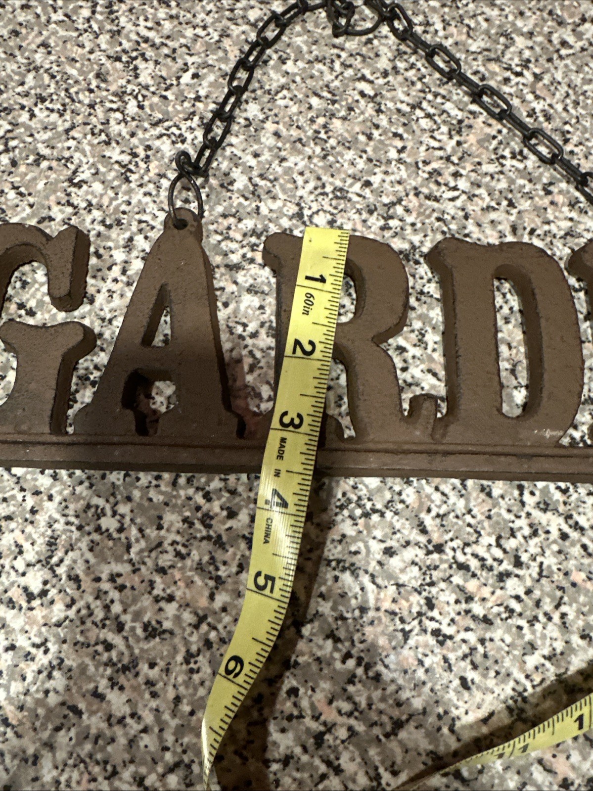 Metal Rustic Cast Iron Hanging GARDEN Sign SH6