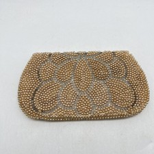 Vtg Beaded Handbag Clutch Coin Purse Wallet Women  s 20s Flapper Style Clutch
