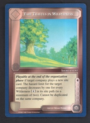 Lord Of The Rings MECCG - Fair Travels In Wilderness - LP Unlimited Blue Border