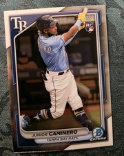 2024 Bowman Chrome Junior Caminero RC Rookie #56 Base Tampa Bay Rays