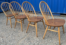 Vintage 4 Ercol Windsor Dining Chairs Mid Century Retro FREE GB DELIVERY🚚🚚🚚🚚