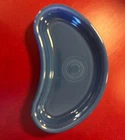 Retired Fiesta Crescent Lapis Blue  Bistro Plate 8"L Kidney Shape Tray/Bone Dish
