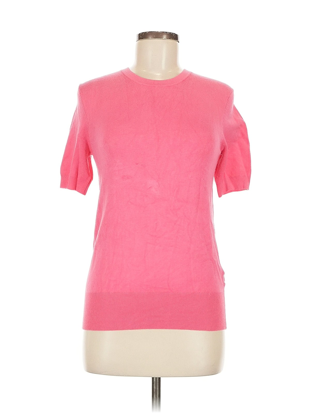 Zara Women Pink Short Sleeve Turtleneck M