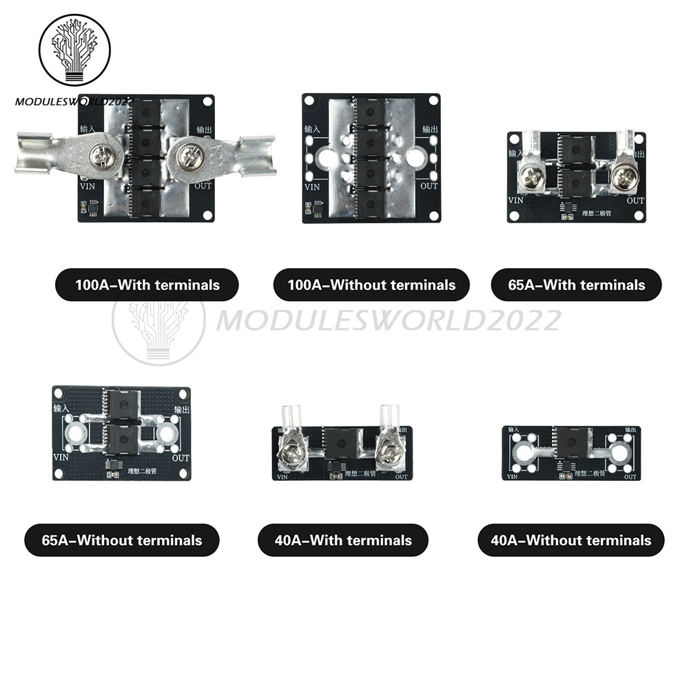 40A 65A 100A No Voltage Limit Anti Backflow Ideal Diode Module fr Solar Charging