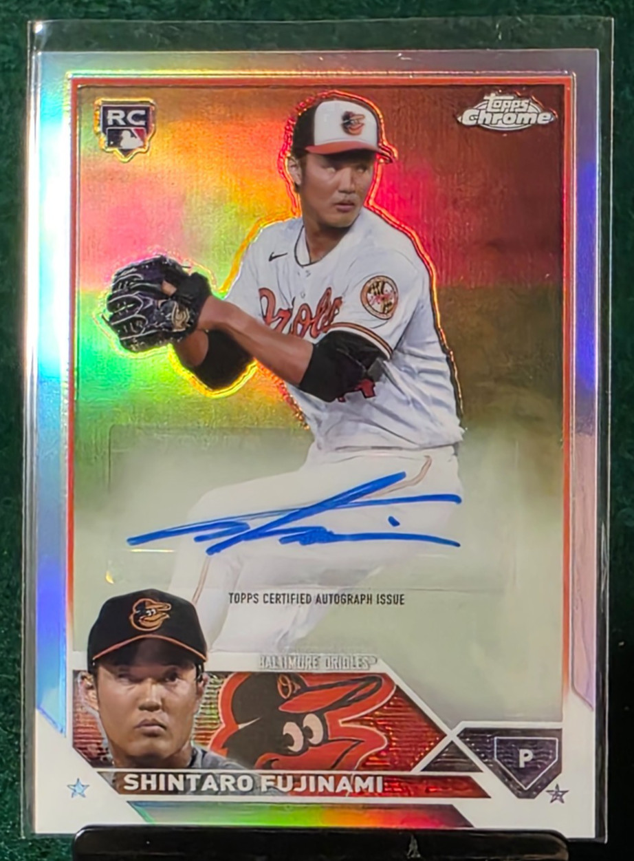 2023 Topps Chrome Update SHINTARO FUJINAMI Rookie Auto Refractor SP 022/499