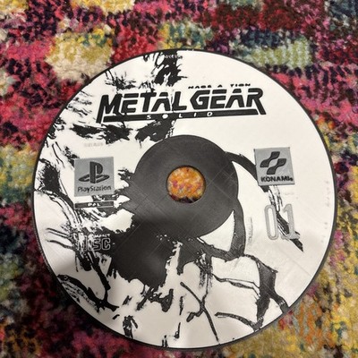 Metal Gear Solid Custom Made Disc For Wall Or Desk