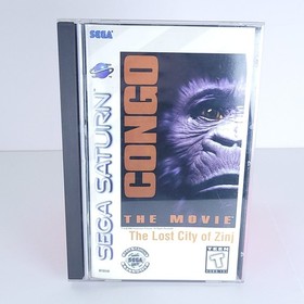Congo: The Movie The Lost City of Zinj Sega Saturn CIB w/Manual + Reg Card