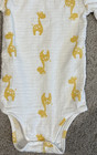 Aden + Anais Long Sleeve Giraffes One-Piece Sleeper Bodysuit Size 6-9 Months — photo 2