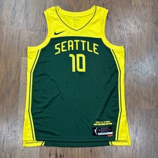 Seattle Storm Jersey Womens L Green Nike Dri Fit Victory Explorer Sue Bird WNBA
