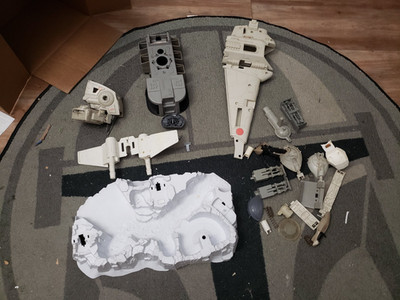 Star Wars vintage Parts lot Issues Hoth Attack Imperial Transport B-wing x-wing