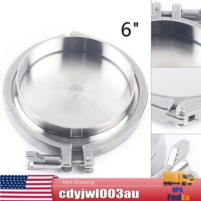 6 Inch Tri Clamp Weld Ferrule + End Cap + Clamp + Gasket Kit 304 Stainless Steel