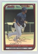 2008 Bowman Chrome Refractor Carlos Pena #171 0m8