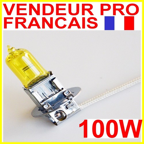 Lamp Bulb H3 100W Yellow 3000K Halogen For Tail Light Headlight Xenon 12V PK22s