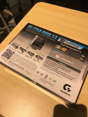 Gigabyte GC-Titan Ridge 2.0 Thunderbolt 3 Add-in Card Gigabyte GC-Titan Ridge 2.0 Thunderbolt 3 Add-in Card