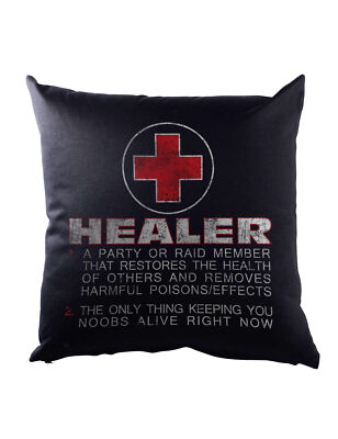 Healer Role Dekokissen Fun Gamer Gaming Admin Symbol Computer Scientist Raid