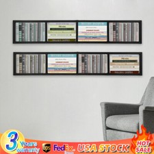 2x Floating Shelf Wall Mount CD DVD Rack Media Storage Organizer Shelves Large