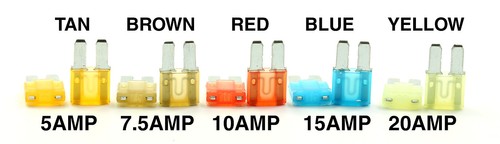Micro2 ATR Automotive Fuses Assorted 10 pcs Lumision 5A 7.5A 10A 15A 20A Set Pak - Picture 2 of 10