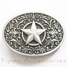 Flower Star Western Metal Fashion Belt Buckle