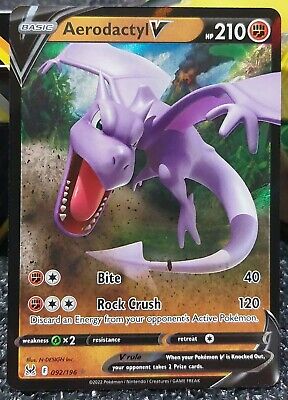 Pokemon Aerodactyl V 092/196 of the Lost Origins Pokemon Pokemon Aerodactyl V 092/196 of the Lost Origins Pokemon