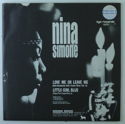 7 " Single - Nina Simone - Love Me Or Leave Me/Little Girl Blue - S3228