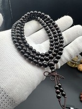 6mm Super Quality Indian Small Leaf Red Sandalwood 108 bracelet 印度小叶紫檀108二膘料泥料脖挂