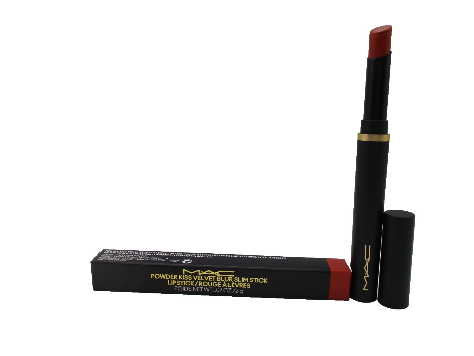 Mac Powder Kiss Velvet Blur Slim Stick Lipstick ~ 895 Sorry Not Sorry ~ .07 oz ~