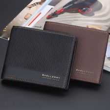Men's Wallet Leather Bifold ID Card Holder Short Purse Handbag Slim Clutch Gifts
