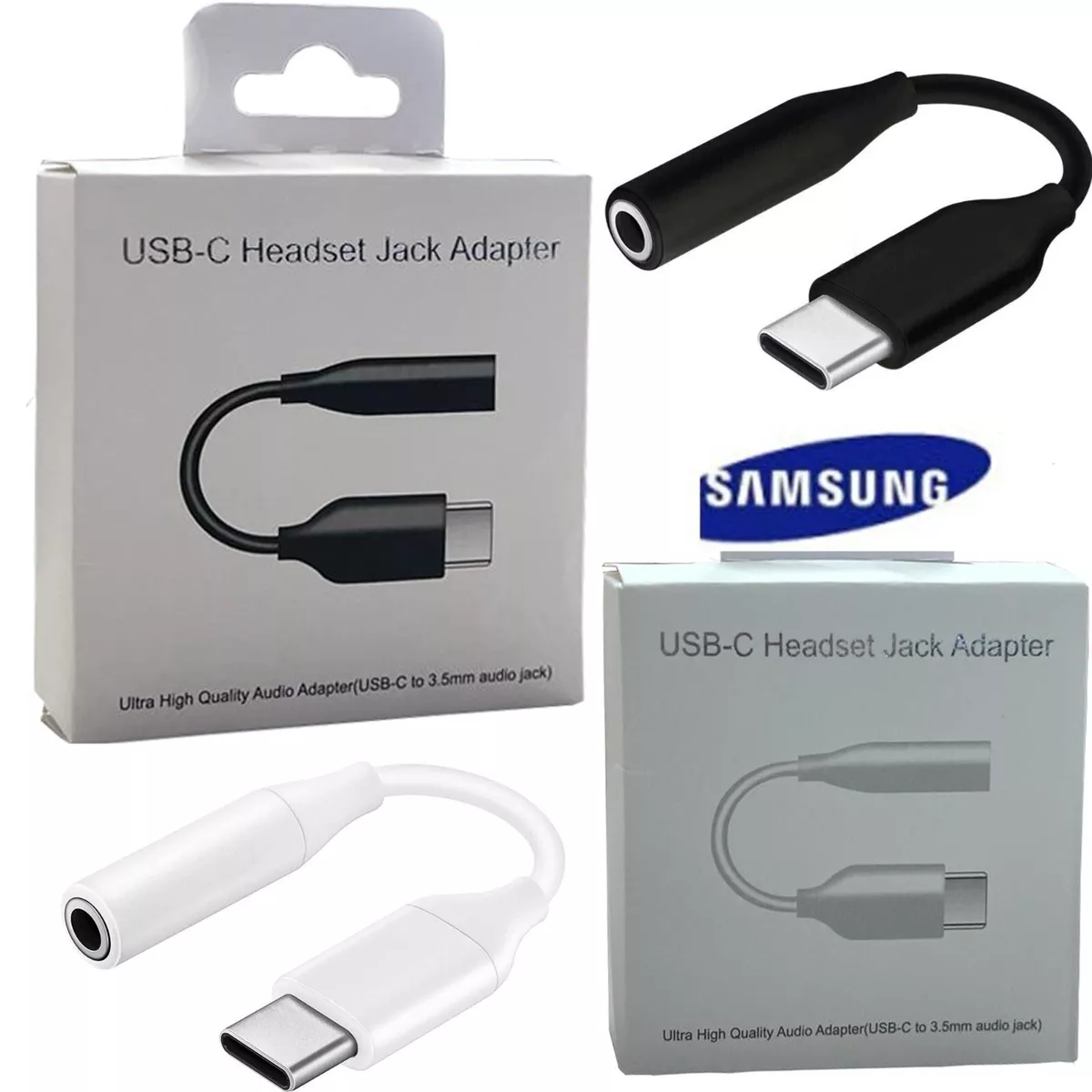 USB C to 3.5 mm Jack Female Auxiliary Audio Cable for Samsung