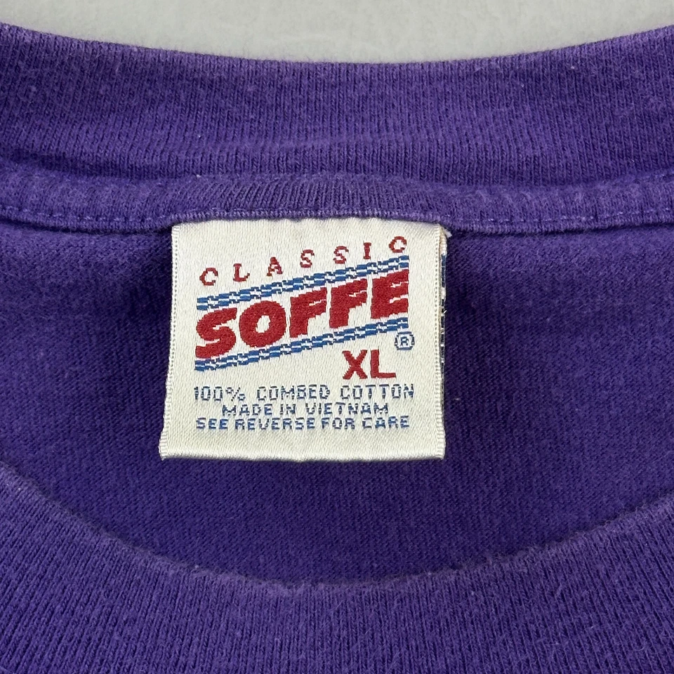 Vintage East Carolina Pirates Shirt Mens XL Purple Soffe Petey Logo Y2K - Image 4 of 4