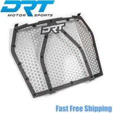DRT Motorsports Kawasaki KRX & KRX4 1000 Custom Grill BLACK W/Silver Hex Mesh