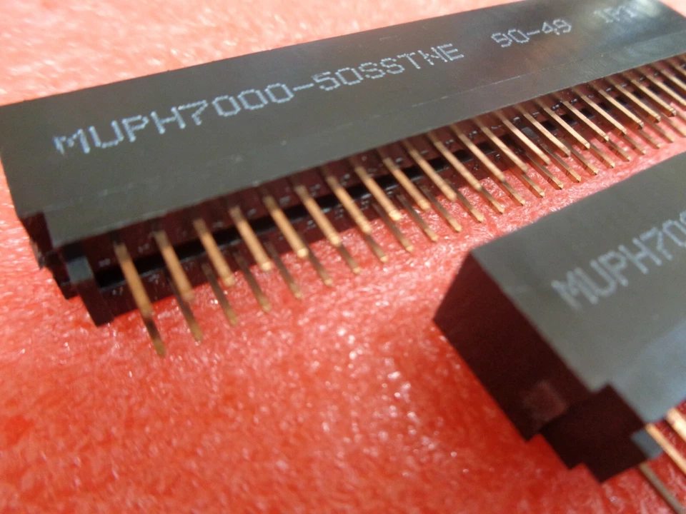 50 WAY Double Row, 2x25 Ways, Gold Contacts PCB Header Sockets QUALITY PARTS x5 - Image 2 of 4