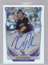 2014 Bowman Chrome Prospect Autographs Refractors Kyle Parker Auto 042/500